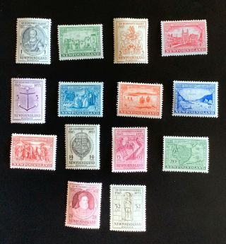 Canada Newfoundland Stamps.  Sc 212 - 225.  Full Set.  1933 Mh.  Combined