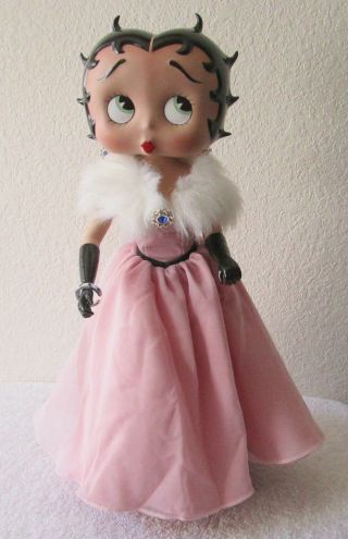 Betty Boop Porcelain Doll Pink Gown Limited Edition By The Danbury