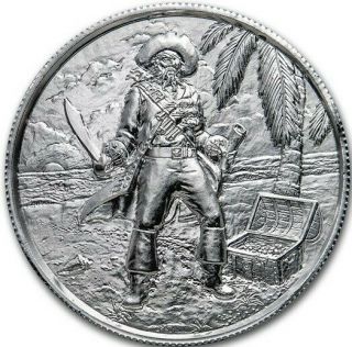 Privateer Series - Pirate Ultra High Relief 2 Oz.  999 Silver,  Variety 6 Coins