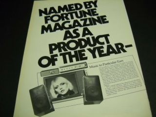 Mtv Music Television Named As.  Product Of Year 1982 Promo Poster Ad