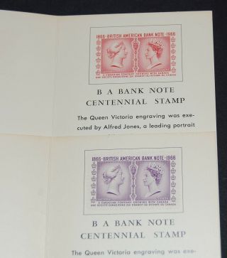Canada 1966 British American Bank Note Co.  Engraved Cinderellas