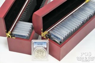 1986 - 2016 American Eagle Set Of 31 All Pcgs Ms 69 1 Oz Silver Coins 21032