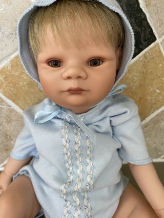 Virginia Turner Baby Doll 17 Inch Vinyl Boy Outfit Hospital Tag