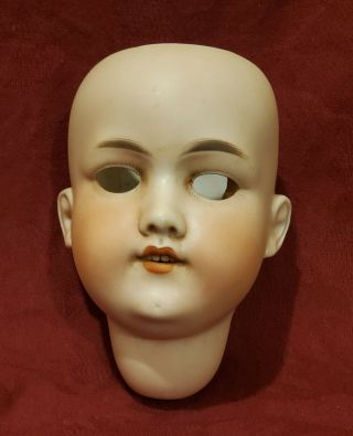 Large Antique German Bisque Doll Head Armand Marseille 390n