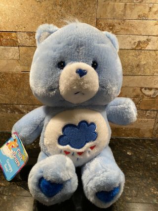 Care Bear Grumpy Plush Doll Stuffed Blue Sad Cloud 2002