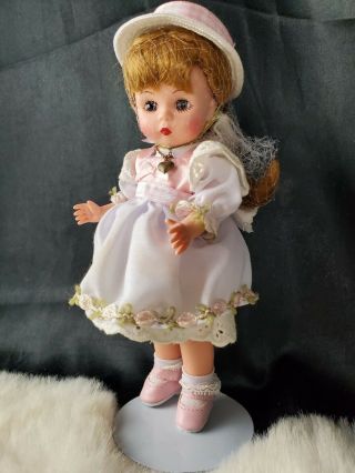Madame Alexander Doll 8 " Blonde Sunday School Best 48310 Necklace Hat Church