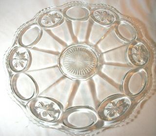 Smith Wright Moon & Star: Glass Punch Bowl Underplate Platter: Vgc: Nr