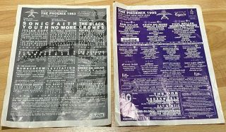 Faith No More 1993 & 1995 2 X Uk Phoenix Festival Poster Ad / Tour Mike Patton