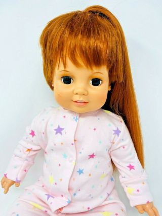 Vintage 1970s Ideal Baby Crissy Doll 24 " Growing Red Hair