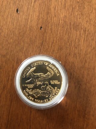1997 B/U $25 American Eagle Gold Bullion 1/2oz Fine Gold 2