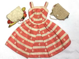 Vintage Barbie Outfit 956 Busy Morning Dress & Purses (bag 394)