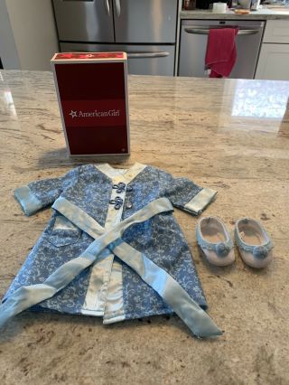 American Girl Doll Rebecca Robe And Slippers - First Edition - Retired