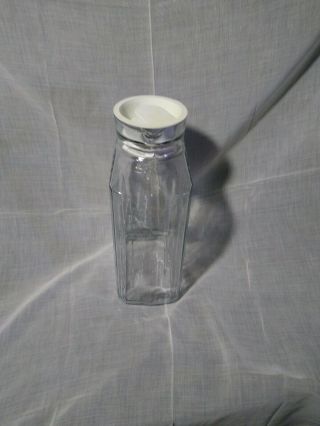 Vintage Anchor Hocking Ribbed Glass Refrigerator Water/beverage Container