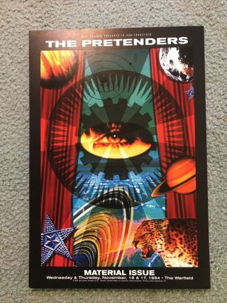 The Pretenders Concert Poster Bgp101 Warfield 1994 San Francisco