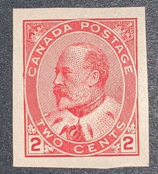 Travelstamps: 1903 Canada Stamps Scott 90a 2c Kevii Imperforate Typeii Mogh