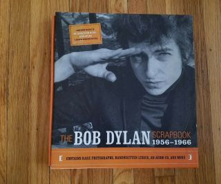Bob Dylan Scrapbook 1958 - 1966 All Inserts Incl,  Photos,  Cd.  Lyrics Beauty