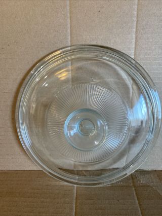 Pyrex Round Clear Glass Lid Replacement 7 1/2 " Model G5c Corning Ware @24
