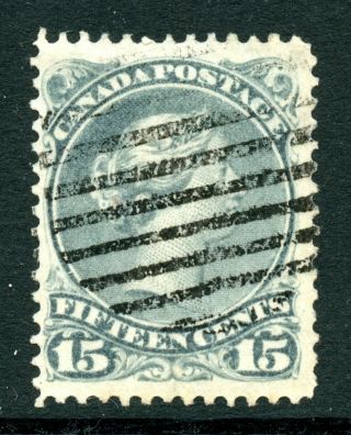 Weeda Canada 30b F/vf 15c Large Queen,  Tall On Thicker Paper Cv $70