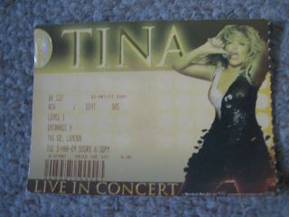 Tina Turner Ticket O2 Arena 3 March 2009 Ticket