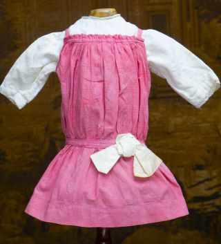Antique French Dress And Blouse For Jumeau Bru Steiner Doll 17 - 18in