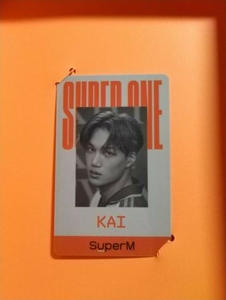 " One " Kai Official Id Card [orange Version] Superm Exo