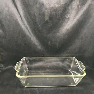 Vintage Clear Glass Pyrex 212 Loaf Pan Baking Dish