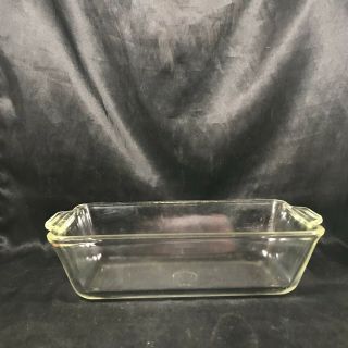 Vintage Clear Glass PYREX 212 Loaf Pan Baking Dish 2