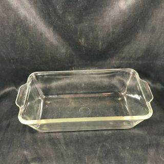 Vintage Clear Glass PYREX 212 Loaf Pan Baking Dish 3