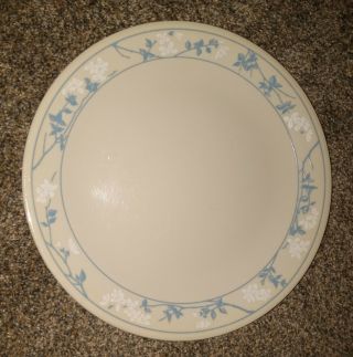 Corelle Corning First Of Spring 10 1/4 " Dinner Plate Blue/white Floral Band