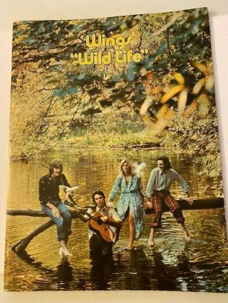 Paul Mccartney & Wings " Wild Life " Song Book Rare - 1971