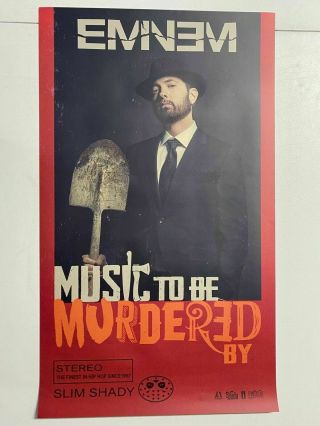 Eminem - Music To Be Murdered By: Side B Unfolded Official Poster Hard Case 3