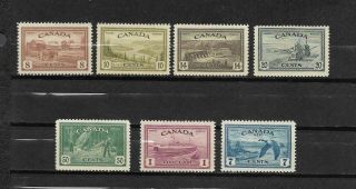 Pk55169:stamps - Canada 268 - 273,  C9 King George Vi Peace Issues - Never Hinged