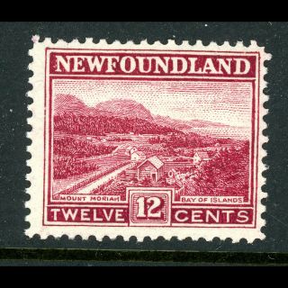 Newfoundland 1923 12c Lake.  Sg 159.  Never Hinged.  (ay536)