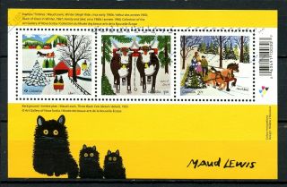 Canada Maud Lewis Christmas Souv Sheet 2020 Postally K637