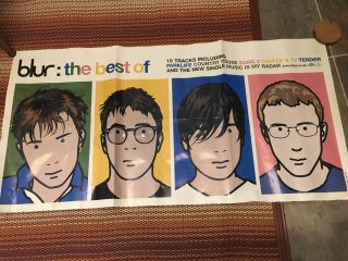 Double Sided The Best Of Blur Poster 2000 (britpop)