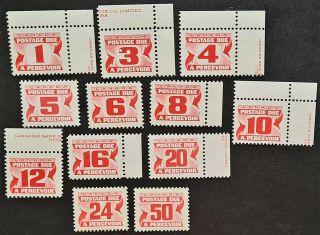 Stamps Canada 1967 Postage Due Complete U/mint - 2018