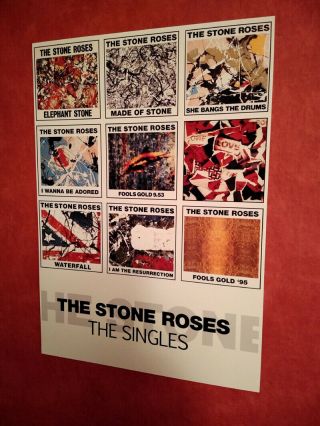 Bargain Prints The Stone Roses Singles Artwork A3 Print Ian Brown Fools Gold