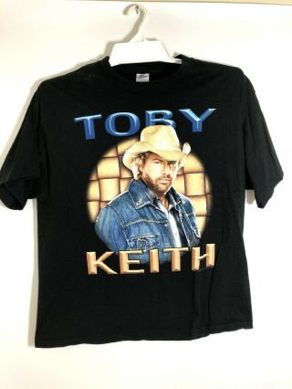 Toby Keith - 2005 Big Throwdown Ii Tour - T - Shirt Graphic Band T Xl