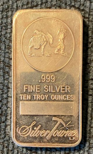 (1) 10 Oz Silvertowne Prospector.  999 Silver Bullion Bar