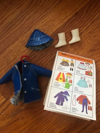 Vintage Tutti Doll Puddle Jumper Outfit 3601 Complete 1967 With Booklet