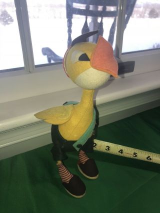 Antique Felt Stuffed Duck Character Doll Toy Rare Lenci Possibly