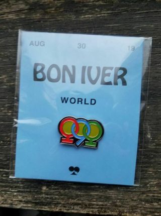 Bon Iver I,  I Album Promo Pin Badge Rare Limited Edition