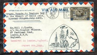 P653 - Canada Ce4 Airmail Fdc Cover,  Special Flight Ottawa To Bradore Bay