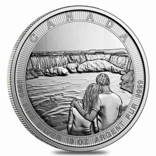 2017 Canada The Great 10 Oz Silver Niagara Falls $50 Silver Coin