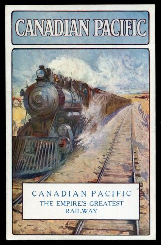 Canada - Cpr Canadian Pacific Railway - Advertising Postcard -