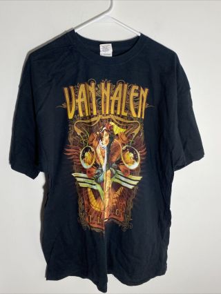 Van Halen Concert Tour T - Shirt Adult Xl Black Tattoo 2012