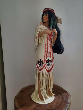 Indian/native American " Raven Wing " Doll W/ Box & Gorgeous