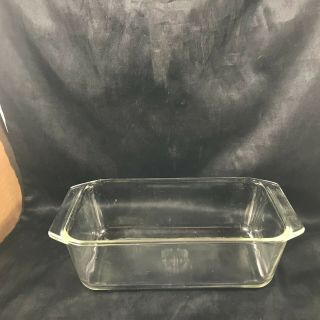 Vintage Clear Glass Pyrex 215 Loaf Dish