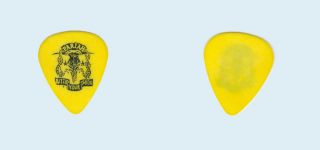 Pariah 1993 Tour Black On Yellow Rattle Your Skull Band Guitar Pick Pic