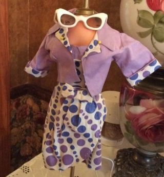 Vintage 1950’s Deluxe Reading Candy Fashion Doll Capri Outfit W/ Sunglasses HT 3